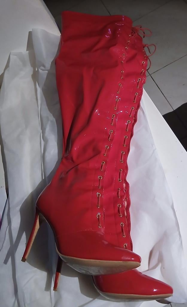 Cuissardes rouge pointure 48, Enlèvement ou Envoi, Comme neuf, Chaussures