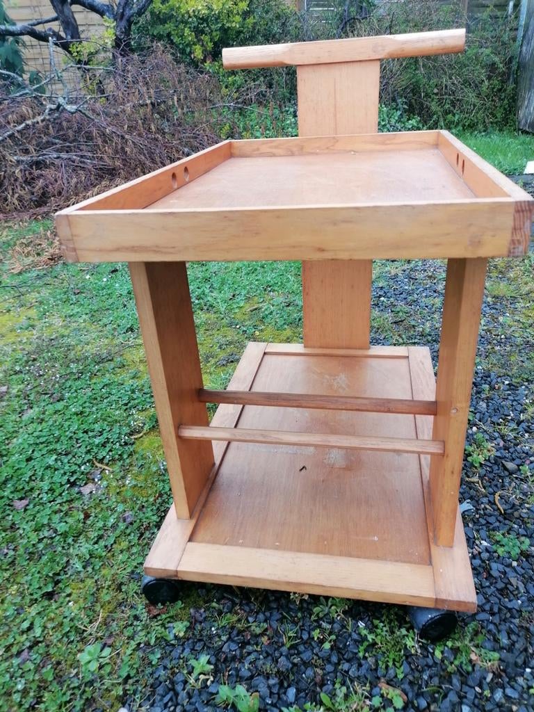 Déserte de table à roulettes plateau mobile, Enlèvement