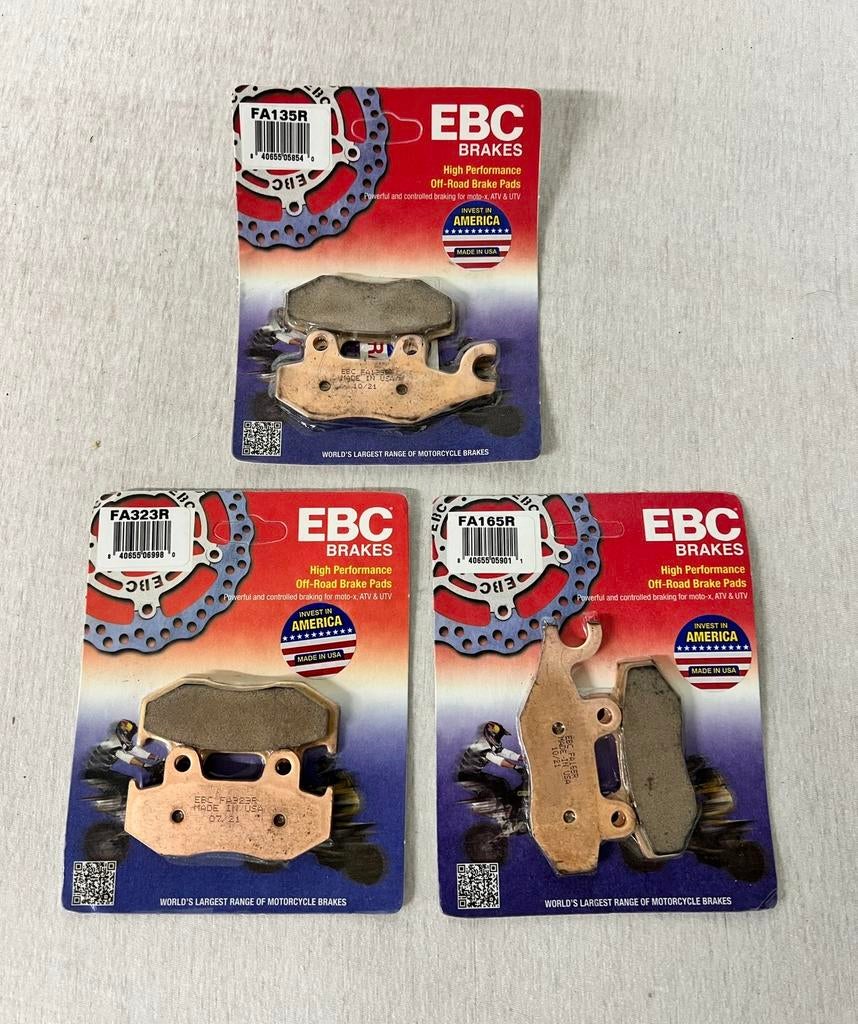 Lot de 3 plaquettes de frein moto EBC FA323R FA165R FA135R, Motos, Enlèvement ou Envoi, Neuf