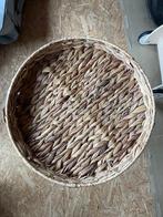 Salon tafel metaal en riet, Huis en Inrichting, Ophalen, Minder dan 55 cm, Metaal of Aluminium, Rond