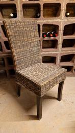 7 chaises en bon état, Maison & Meubles, Chaises, Osier ou Rotin, Enlèvement, Landelijk, Brun