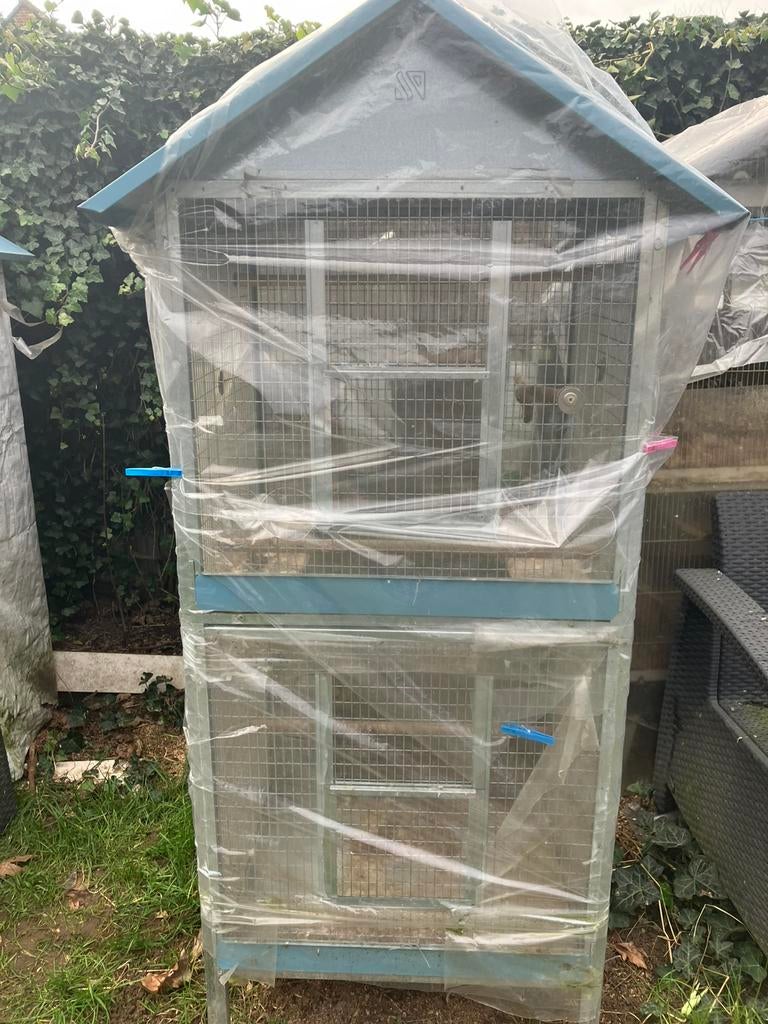 METALEN VOLIERE VOOR MEERDERE VOGELS NU 95 EURO, Dieren en Toebehoren, Vogels | Hokken en Kooien, Zo goed als nieuw, Volière, Metaal