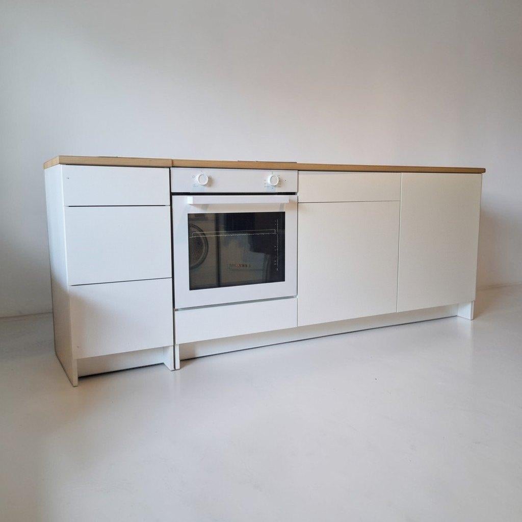 Cuisine IKEA complète avec électroménagers — bon état, Avec îlot, Bois, Comme neuf, Enlèvement