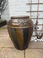Grote oude aardewerk keramiek bloempot 55cm, Ophalen