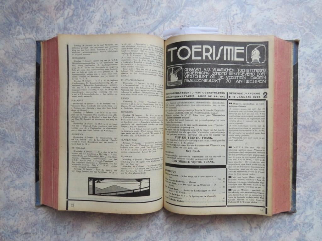 Toerisme Vlaanderen 1929 1930 VNV Kasteel Schelde Krant, Verzamelen, Verzenden, Overige typen