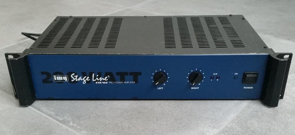 Versterker IMG Stage Line STA-100 - defect, Audio, Tv en Foto, Niet werkend, 120 watt of meer, Stereo, Ophalen