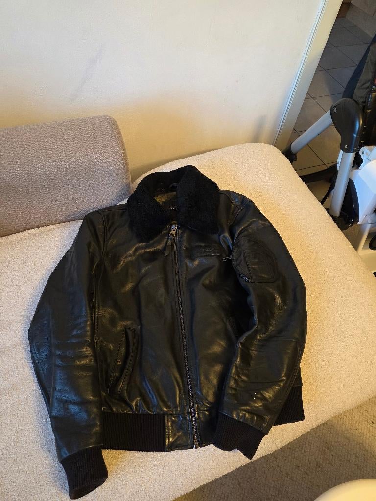 Authentieke Redskins-jas in goede staat, Ophalen, Gedragen, Maat 56/58 (XL), Zwart