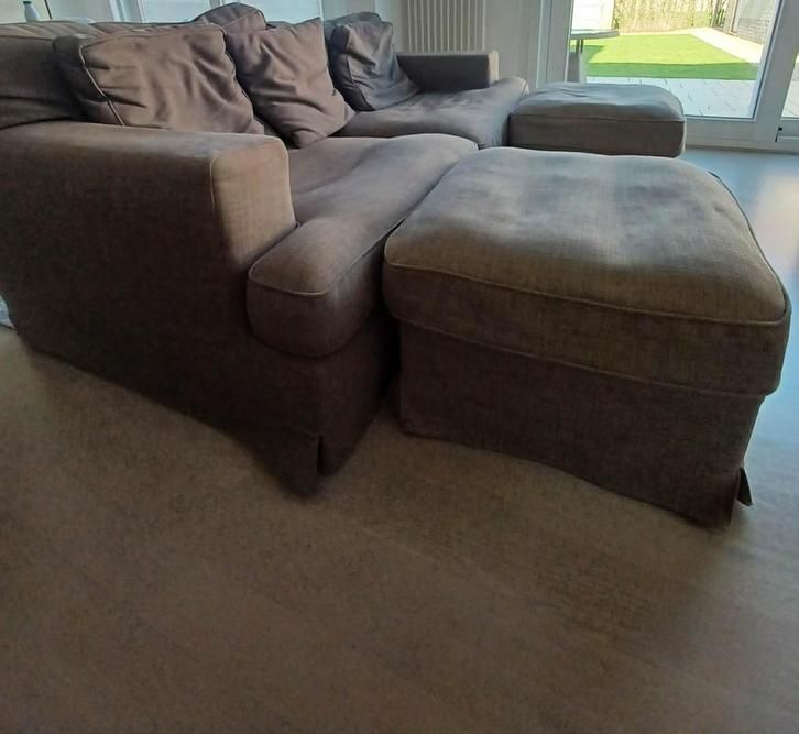 Zetels, Huis en Inrichting, Zetels | Zetels, Zo goed als nieuw, Rechte bank, Overige maten, Stof, Ophalen