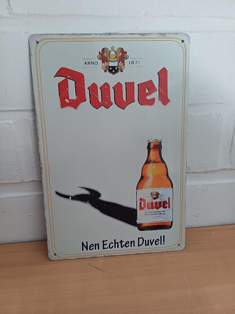 Nen Echten Duvel - wandbord déco, Verzenden, Duvel