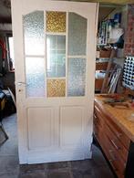 Vintage binnendeur , groot, Doe-het-zelf en Bouw, Deuren en Vliegenramen, Ophalen, Glas, Binnendeur