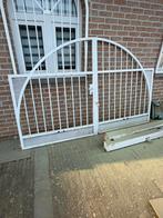 Poort 3m00 x 1m70 wit, Tuin en Terras, Ophalen, Gebruikt, 150 tot 200 cm, IJzer