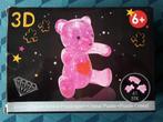 Nieuwe 3D Kristal puzzel, roos beertje, 41 stukjes, 6+, Enlèvement ou Envoi, Neuf, Rubik's Cube ou Puzzle 3D