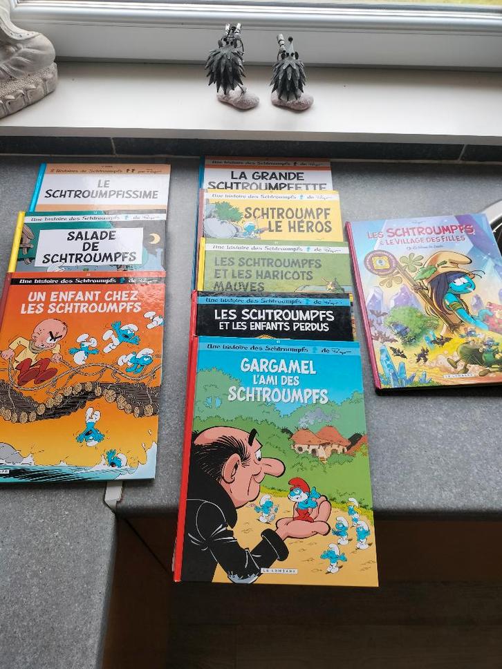9 BD Les Schtroumpfs, Collections, Schtroumpfs, Utilisé, Enlèvement