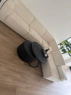 Hoekbank /zetel gebroken wit/beige, Maison & Meubles, Canapés | Coins salons complets, Enlèvement, Utilisé, Tissus, Strak