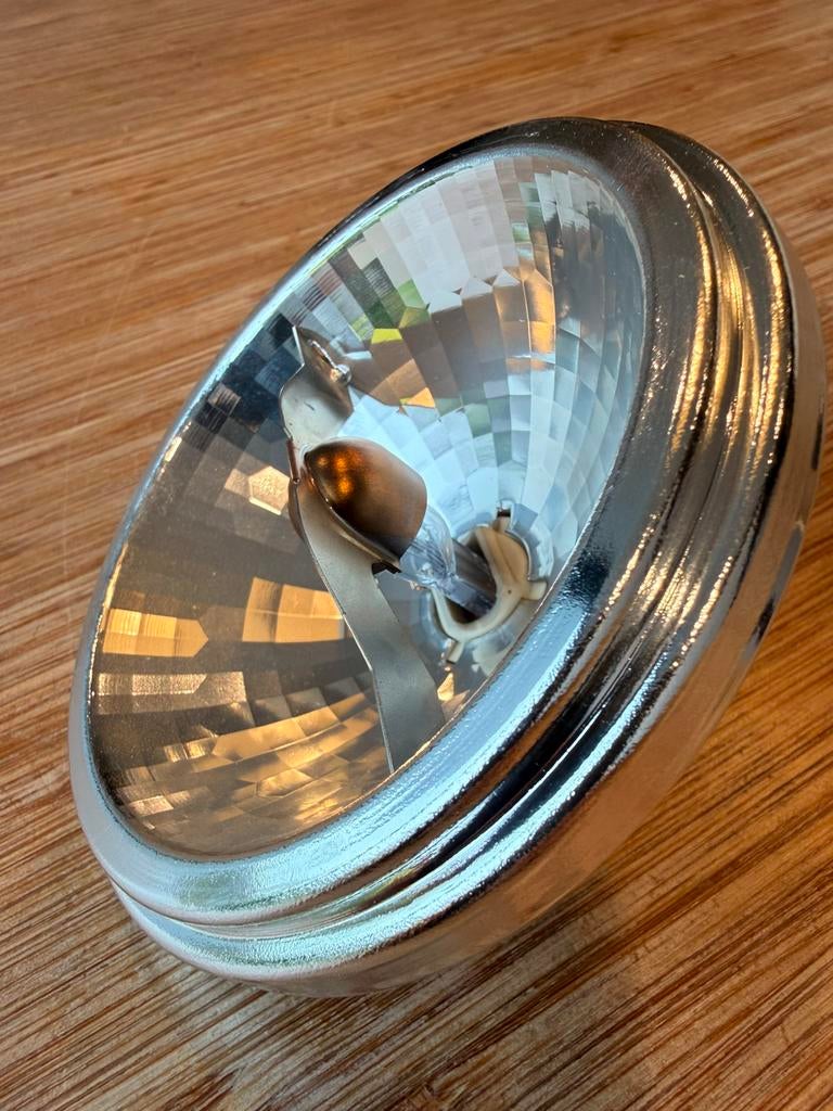 6 OSRAM halogeenlampen G53 - AR111 - 12V - 50W - 24, Gebruikt, Halogeen (gloei)lamp, Overige fittingen, Ophalen