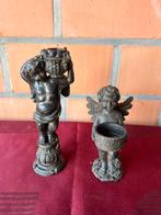 2 engeltjes als kandelaar, Verzamelen, Beelden en Beeldjes, Ophalen of Verzenden