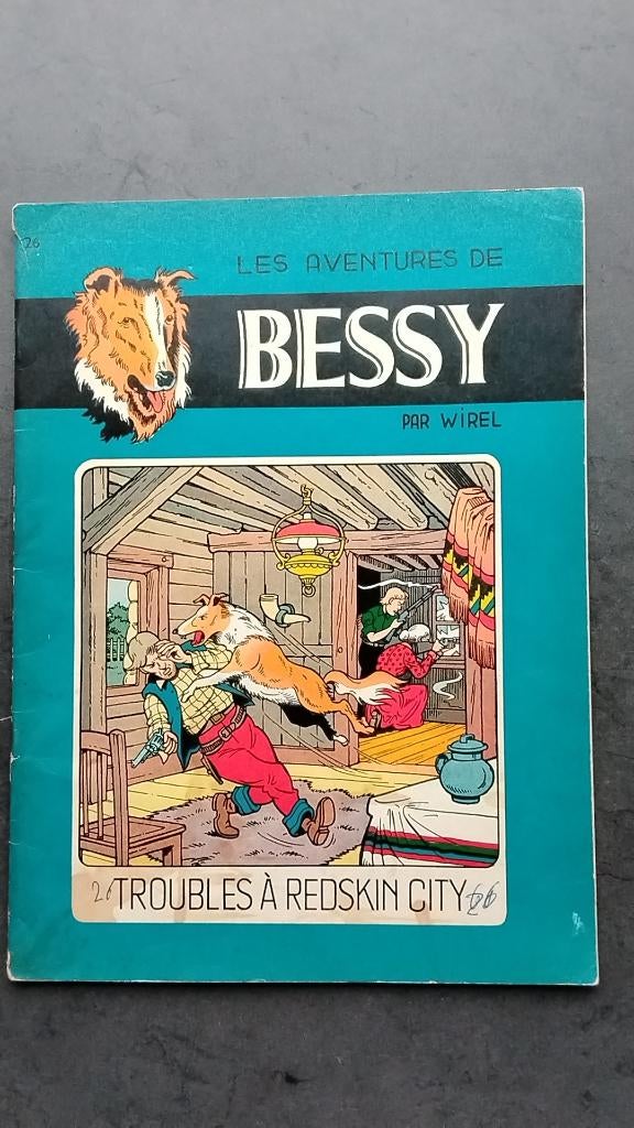 Bessy Troubles à Redskin City uit 1958 Franstalig, Gelezen, Wirel, Eén stripboek, Ophalen of Verzenden