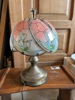 Vintage Tafellamp, Huis en Inrichting, Ophalen, Gebruikt, Glas, Minder dan 50 cm
