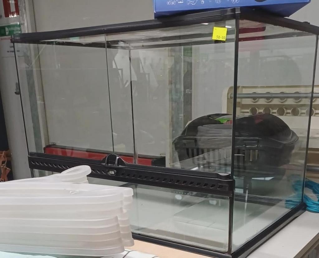 Terrarium met 2 deurtjes, Animaux & Accessoires, Souris, 75 à 110 cm, Cage, Comme neuf