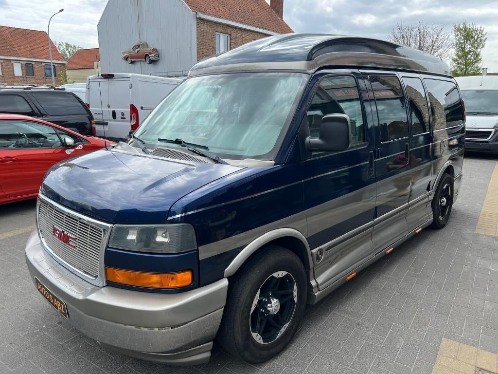 Chevy Van  (GMC CAMPER), Auto's, Chevrolet, Automaat, Blauw, 5238 cc, Leder