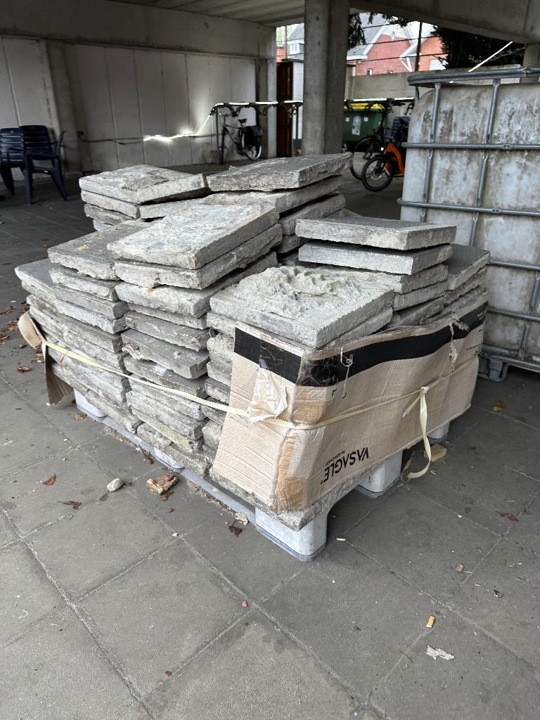 Uitgebroken betontegels - gratis af te halen!, Béton, Enlèvement, Utilisé, Autres types