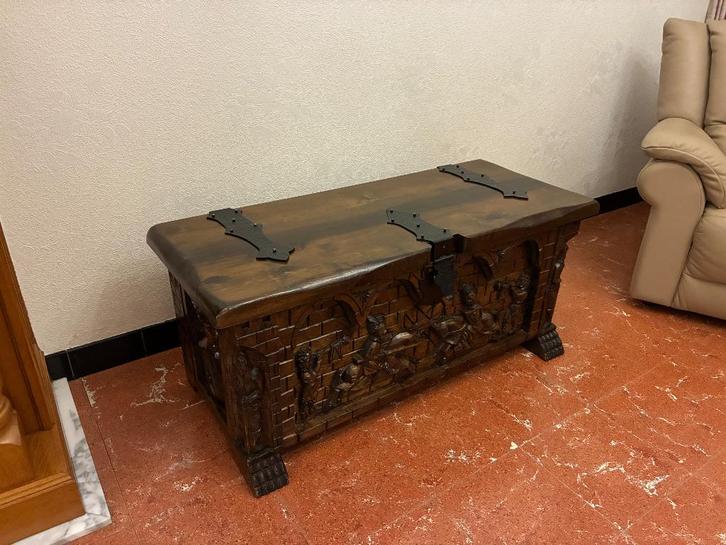 Houten kist, Antiek en Kunst, Curiosa en Brocante, Ophalen