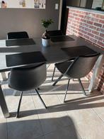 Tafel + 4 stoelen (150€), Huis en Inrichting, Tafels | Eettafels, Ophalen, Gebruikt