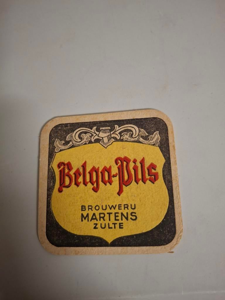 Ancien tapis à bière Belga Pils Brewery Martens Zulte, Collections, Enlèvement ou Envoi