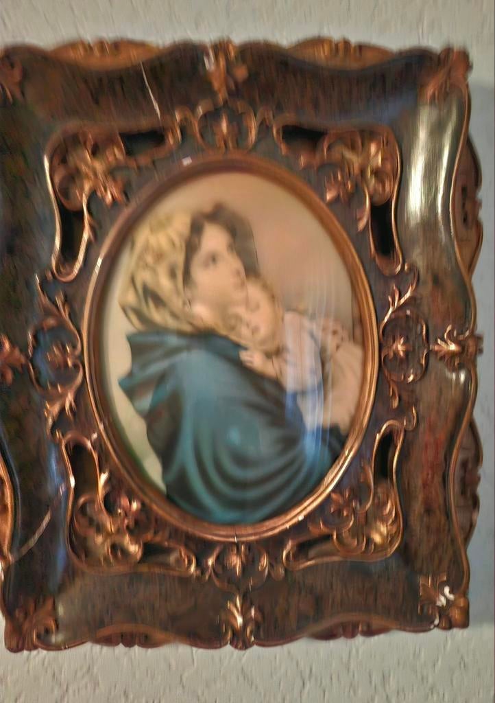 Schilderij Maria met kind, Antiek en Kunst, Ophalen