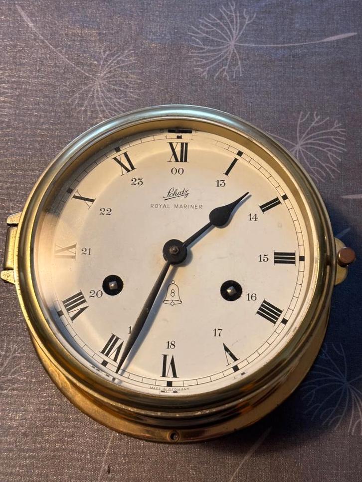 Ancienne Horloge de Navire Schatz & Söhne – Laiton, Antiek en Kunst, Antiek | Klokken, Ophalen