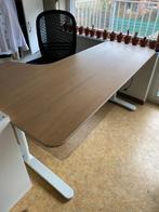 Hoekbureau rechts 160x110cm + bureaustoel, Huis en Inrichting, Bureaus, Ophalen, Zo goed als nieuw, Bureau