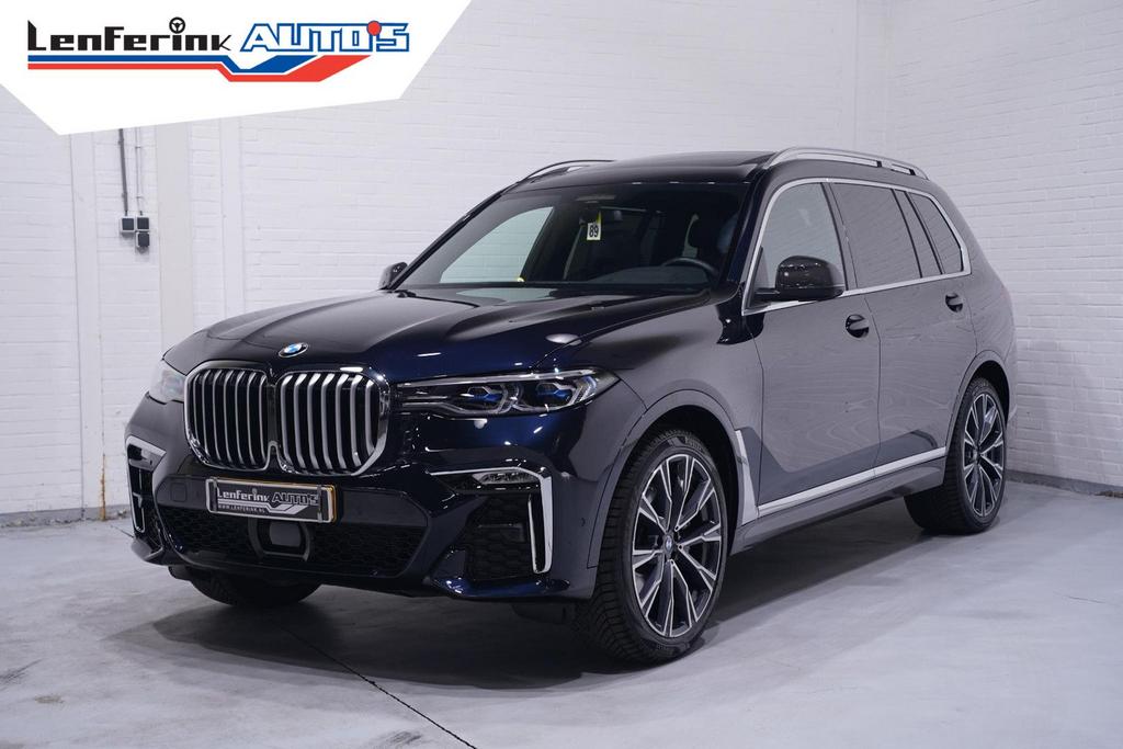 BMW X7 xDrive40i M Sport NAP M Stoelen Carbon spiegels Leder, Autos, Achat, Carnet d'entretien, Noir, Automatique