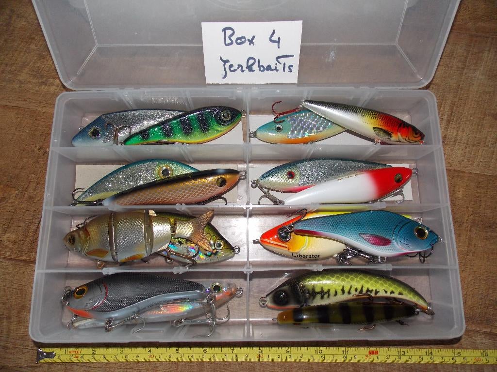 Boxen kunstaas voor  snoek, Ophalen of Verzenden, Zo goed als nieuw, Complete set