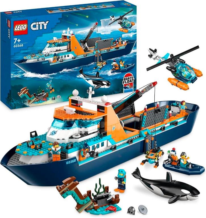 Neuf Lego City - Le navire d’exploration arctique (60368), Kinderen en Baby's, Speelgoed | Duplo en Lego, Nieuw, Lego, Complete set