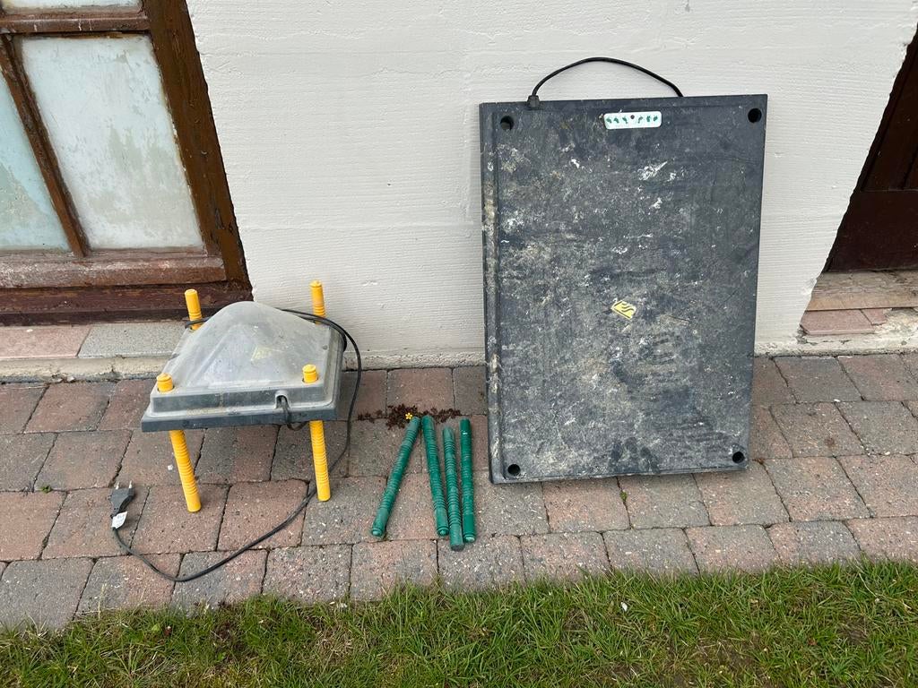 Warmteplaten kuikens, Tuin en Terras, Overige Tuin en Terras, Zo goed als nieuw, Ophalen