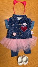 Baby Born Jeans kledingset met tutu, Envoi, Comme neuf