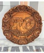 Plaque murale vintage en bois sculpté Vianden art, Antiquités & Art, Enlèvement ou Envoi