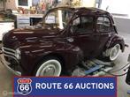 Renault 4CV | 1961 | Route 66 Auctions, Auto's, Renault, Zwart, Bedrijf, Handgeschakeld