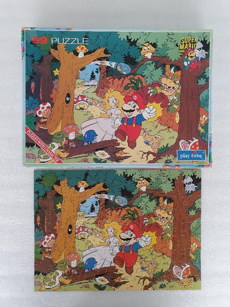 Puzzel Super Mario Bros (Play Time, Nintendo, 1991), Ophalen of Verzenden, Gebruikt