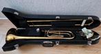 Trombone met kwartsventiel, Ophalen of Verzenden, Gebruikt, Tenor, Met koffer