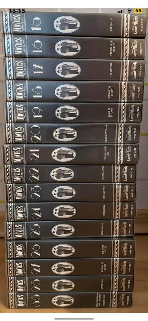 Te koop Videocassette col Laurd&Hardy,alias Dikke&Dunne, Alle leeftijden, Ophalen, Zo goed als nieuw, Komedie