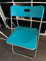 Turquoise plastieken stoel, Ophalen, Zo goed als nieuw