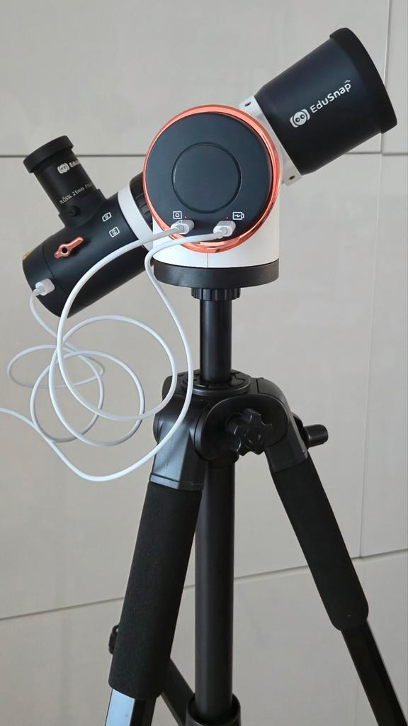 Edusnap smart telescope, Audio, Tv en Foto, Optische apparatuur | Telescopen, Zo goed als nieuw, Lenzentelescoop (refractor), Minder dan 80 mm
