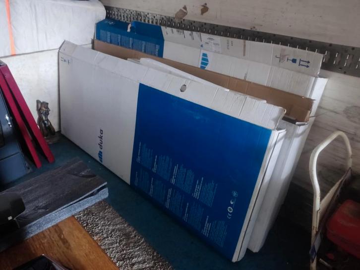 Doucheschermset (DEKA) 90 x 90 x195 nieuw, Doe-het-zelf en Bouw, Sanitair, Nieuw, Douche, Glas, Inox, Ophalen