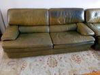 Lederen salon   merk leder nr1 groene kleur, Huis en Inrichting, Ophalen