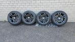 Zwarte velgen met zomerbanden, Auto-onderdelen, Banden en Velgen, Ophalen, Gebruikt, Velg(en), 17 inch