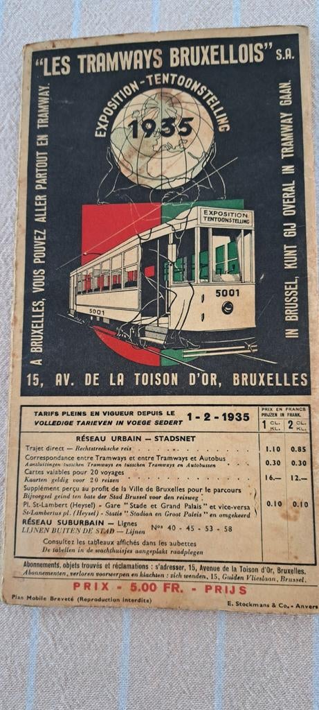 "Les Tramways Bruxellois", Enlèvement ou Envoi, Tram