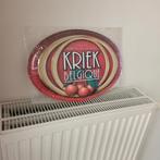 Belgische metalen plaat van Kriek, Ophalen of Verzenden