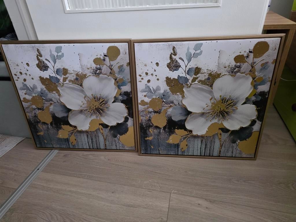 2 tableaux décoratifs modernes – 20€, Enlèvement