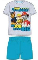 Paw Patrol Shortama - Grijs/Blauw - Maat 122 - Katoen, Enlèvement ou Envoi, Neuf, Garçon, Vêtements de nuit ou Sous-vêtements